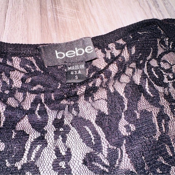 Bebe ribbed lace top - Picture 6 of 13